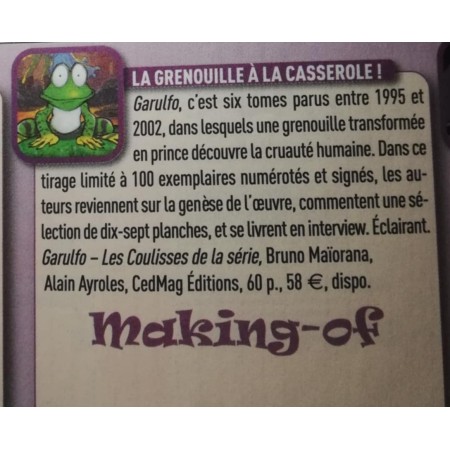 Garulfo, les coulisses