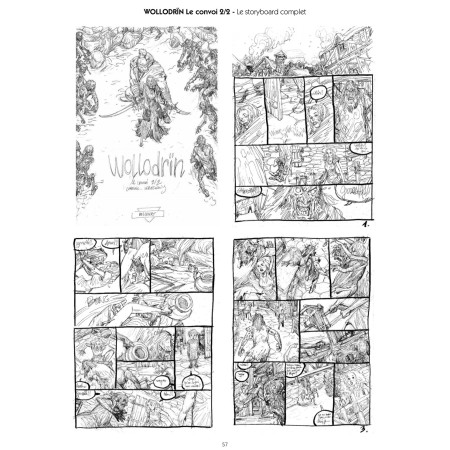 Wollodrïn T4, N&B et Storyboards